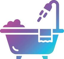 Bathtub Vector Icon Design Illustration