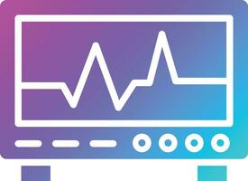 Ecg monitor Vector Icon Design Illustration