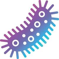 ilustración de diseño de icono de vector de bacterias