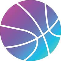 Ilustración de diseño de icono de vector de baloncesto
