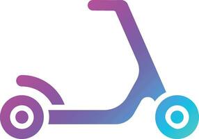 ilustración de diseño de icono de vector de scooter