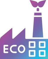 Eco factory Vector Icon Design Illustration