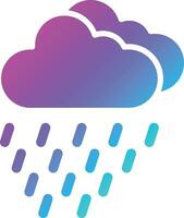 ilustración de diseño de icono de vector de lluvia