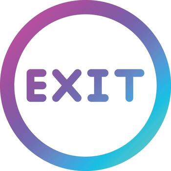 Exit Vector Icon Design Illustration