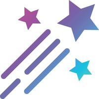 Shooting stars Vector Icon Design Illustration