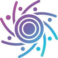 Black hole Vector Icon Design Illustration