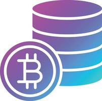Bitcoin Vector Icon Design Illustration