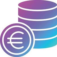 Euro Vector Icon Design Illustration