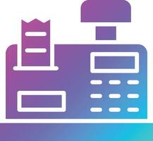 Cashier machine Vector Icon Design Illustration