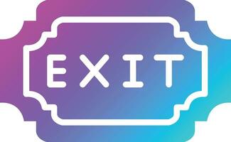 Exit Vector Icon Design Illustration