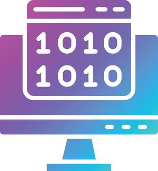 Binary code Vector Icon Design Illustration