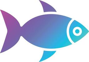 Ilustración de diseño de icono de vector de pescado