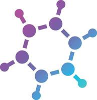 Bio molecules Vector Icon Design Illustration