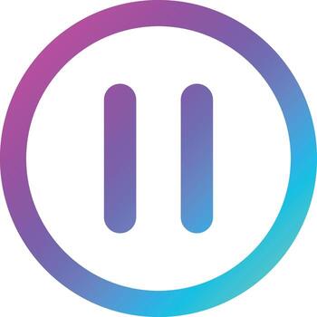 Pause button Vector Icon Design Illustration