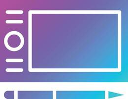 Graphic Tablet Vector Icon Design Illustration