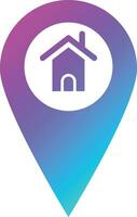 Home Location Vector Icon Design Illustration