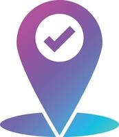 Location Check Vector Icon Design Illustration