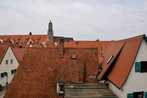 Roofs of houses in the city photo