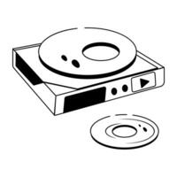 Trendy VCR Player vector