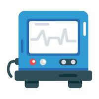 Trendy Cardiac Monitoring vector