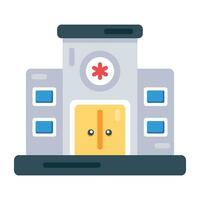 Trendy Veterinary Hospital vector