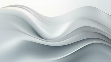 Abstract white wave background photo