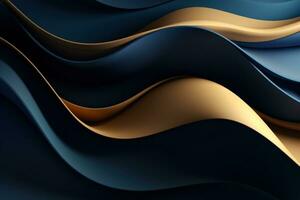 A Modern 3D Curve Wave Abstract Presentation Background This luxurious paper cut background features abstract decoration photo