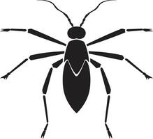 Elegant Insect Abstraction Monochromatic Stick Insect Insight vector