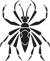 artístico insecto icono insecto elegancia en vector