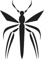 Minimalistic Insect Logo Design Vectorized Stick Insect Emblem vector