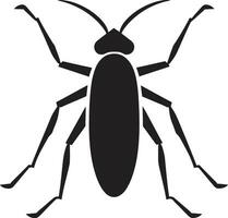 Clean and Simple Bug Emblem Intriguing Stick Insect Art vector