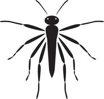 Intricate Insect Icon Graceful Stick Insect Profile vector