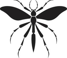 pulcro palo insecto icono ingenioso palo insecto silueta vector