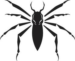 Whimsical Insect Design Line Art Insect Icon vector