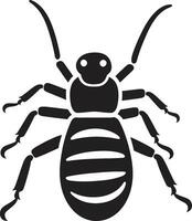 Dark Termite Icon Ebonized Termite Design vector