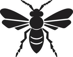insecto colonia emblema diseño madera comiendo amenaza icono vector