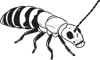 Twilight Insect Symbol Underground Termite Crest vector
