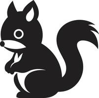 Cosmic Night Squirrel Icon Shadowed Nutcracker Logo vector