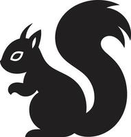 Shadowplay Squirrel Badge Noir Squirrel Silhouette vector