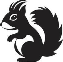 Shadowed Acrobat Squirrel Black Diamond Squirrel Sketch vector