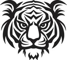 Prowling Tiger Graphic The Onyx Tiger Icon vector