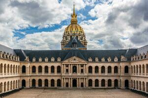 Invalides Courtyard and Dome, Paris photo