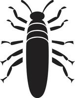parásito controlar ilustración termita colonia en negro vector
