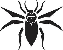 termita icono en oscuridad elegante insecto ilustración vector