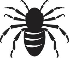 Vector Termite Infestation Black Beauty Insect Logo
