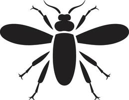 Wooden Pest Emblem Design Termite Silhouette Invasion vector