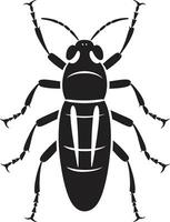 Wooden Invaders Vector Black Termite Swarm Emblem