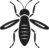 elegante insecto ilustración vector termita infestación
