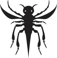 Wooden Invaders Logo Termite Icon in Shadows vector