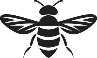Stealthy Tsetse Insect Emblem Monochrome Fly Icon vector